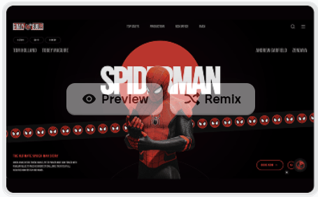 Spiderman launch website